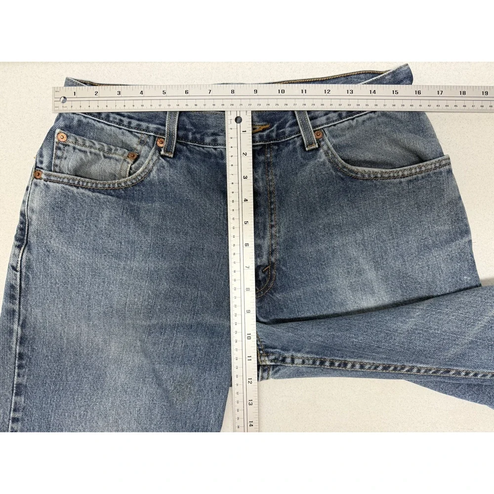 LEVIS 550 Mens 34x32 (32x30) Relaxed Fit Cotton Denim Blue Jeans